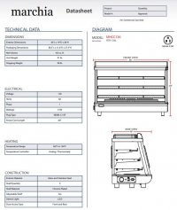 Marchia SHCC136 36" Heated Countertop Display Front and Rear Access Doors - Image 3