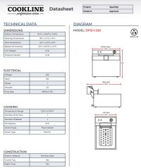 Cookline DF15-1-220 10" Single Tank 15 lb. Electric Countertop Fryer - 220v - Image 3