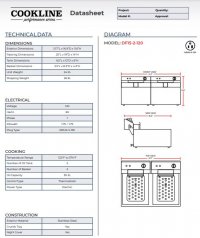 Cookline DF15-2-120 22" Dual Tank 30 lb. Electric Countertop Fryer - 120v - Image 3