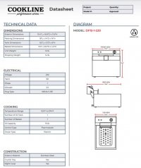 Cookline DF15-1-220 10" Single Tank 15 lb. Electric Countertop Fryer - 220v - Image 3