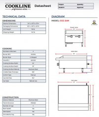 Cookline CGG-24M 24" Gas Countertop Griddle with Manual Controls - 60,000 BTU - Image 3