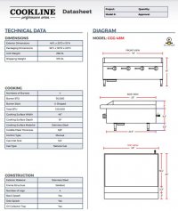 Cookline CGG-48M 48" Gas Countertop Griddle with Manual Controls - 120,000 BTU - Image 3