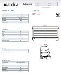 Marchia SHCC186 48" Heated Countertop Display Front and Rear Access Doors - Image 3
