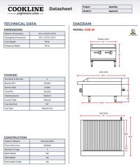 Cookline CCB-24 24" Gas Countertop Radiant Charbroiler - Image 3