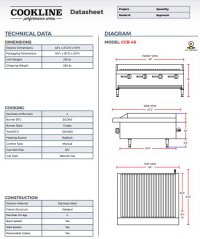 Cookline CCB-48 48" Gas Countertop Radiant Charbroiler - Image 3