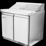 Serv-Ware 2 Door Sandwich Prep Unit, 10 Pan SP36-8-HC 9.5 cu. ft.