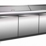 Serv-Ware Two Door Sandwich/Salad Prep Table SP72-18-HC 18 cu. ft.