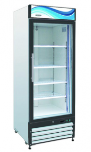 Serv-Ware Glass Door Reach-In Single Door Refrigerator GR23-HC 23 cu. ft.