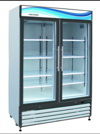Serv-Ware Glass Double Door Reach-In Freezer GF48-HC 49 cu. ft.