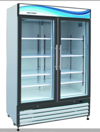 Serv-Ware Glass Double Door Reach-In Refrigerator GR48-HC 23 cu. ft.