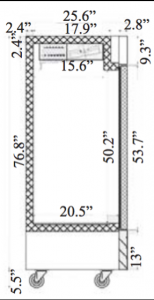 Serv-Ware One Door Reach-In Refrigerator RR1-19-HC - Image 2