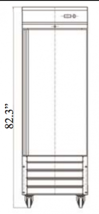 Serv-Ware One Door Reach-In Refrigerator RR1-HC - Image 2