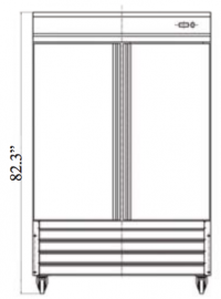 Serv-Ware One Door Reach-In Refrigerator RR2-HC - Image 2
