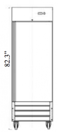 Serv-Ware One Door Reach-In Freezer RF1-HC - Image 2