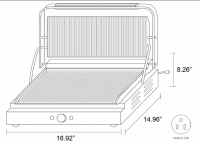Serv-Ware Electric Panini Grills EPG-100GG - Image 2