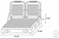 Serv-Ware Electric Panini Grills EPG-200GG - Image 2