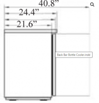 Serv-Ware Back Bar Bottle Cooler BB2-24-HC 10 cu. ft. - Image 3