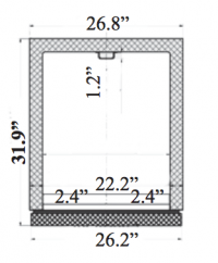Serv-Ware Glass Door Reach-In Refrigerator - Stainless Steel RR1G-HC - Image 3