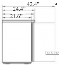 Serv-Ware Back Bar Bottle Cooler BB4-24-HC 17.2 cu. ft. - Image 3