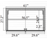 Serv-Ware Undercounter Refrigerator UCR-60-HC 15.5 cu. ft. - Image 3