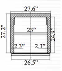 Serv-Ware Undercounter Freezer UCF-27-HC 6.5 cu. ft. - Image 3