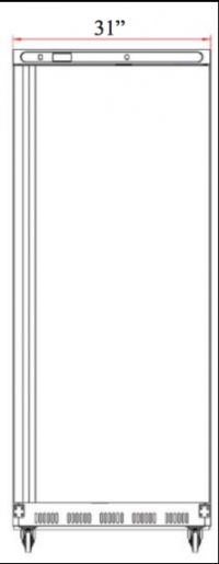 Serv-Ware Value Series Freezer EF25-HC 25 cu. ft. - Image 3