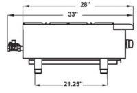 Serv Ware 4 Burner Gas Hot Plate SHPS-24 24 inches - Image 3