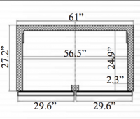 Serv-Ware Undercounter Freezer UCF-60-HC 15.5 cu. ft. - Image 4