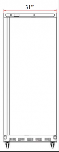 Serv-Ware Value Series Refrigerator ER25-HC 25 cu. ft. - Image 4