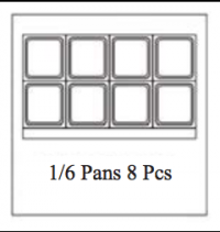 Serv-Ware 1 Door, 8 Pan Sandwich Prep Unit SP29-8-HC 7 cu. ft. - Image 4
