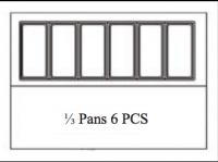Serv-Ware 6 Pan Pizza Prep Table PP44-6-HC 12 cu. ft. - Image 5