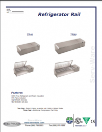 Serv-Ware Refrigerator Rail TR60-HC - Image 6