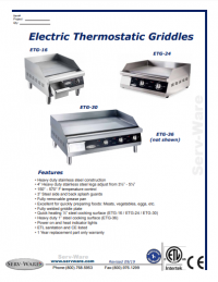 Serv-Ware Electric Griddle ETG-24 - Image 3