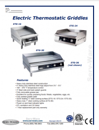 Serv-Ware Electric Griddle ETG-30 - Image 3