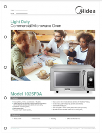 Serv-Ware Light Duty Commercial Microwave Oven 1025F0A - Image 6