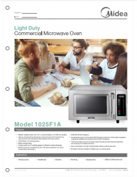 Serv-Ware Light Duty Commercial Microwave Oven 1025F1A - Image 6