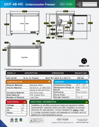Serv-Ware Undercounter Freezer UCF-48-HC 12 cu. ft. - Image 6