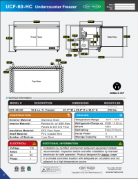 Serv-Ware Undercounter Freezer UCF-60-HC 15.5 cu. ft. - Image 6
