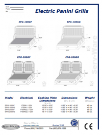 Serv-Ware Electric Panini Grills EPG-100GF - Image 4