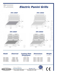 Serv-Ware Electric Panini Grills EPG-100GG - Image 4