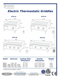 Serv-Ware Electric Griddle ETG-16 - Image 4