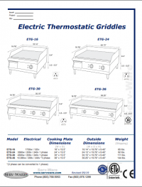 Serv-Ware Electric Griddle ETG-30 - Image 4
