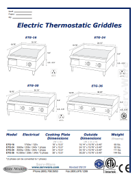 Serv-Ware Electric Griddle ETG-36 - Image 4