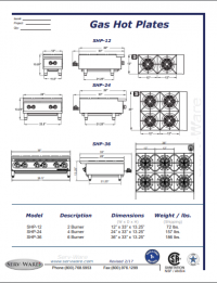Serv Ware 4 Burner Gas Hot Plate SHPS-24 24 inches - Image 6
