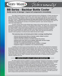 Serv-Ware Back Bar Bottle Cooler BB2-24-HC 10 cu. ft. - Image 6