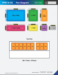 Serv-Ware 9 Pan Pizza Prep Table PP67-9-HC 22 cu. ft. - Image 8
