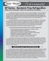 Serv-Ware Two Door Sandwich/Salad Prep Table SP72-18-HC 18 cu. ft. - Image 8
