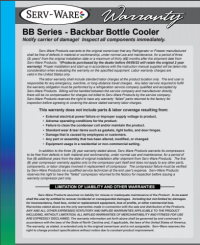 Serv-Ware Back Bar Bottle Cooler BB3-24-HC 13.5 cu. ft. - Image 6