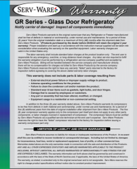 Serv-Ware Glass Door Reach-In Single Door Refrigerator GR23-HC 23 cu. ft. - Image 6