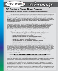 Serv-Ware Glass Single Door Reach-In Freezer GF23-HC 23 cu. ft. - Image 6